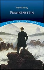book cover for Frankenstein