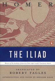 book cover for The Iliad